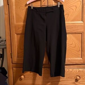 Chic Black Wide Leg Women's Pants